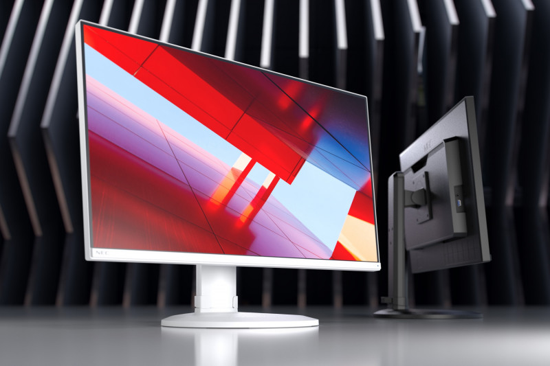 Sharp/NEC представили новый монитор MultiSync® E273F для создания рабочих мест, свободных от лишних проводов